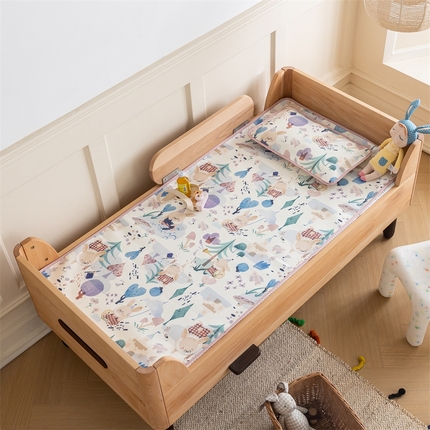 91家纺网 家纺一手货源 找家纺 （总）艾佳宝贝 2024春夏600D加密儿童幼儿园宿舍冰丝席