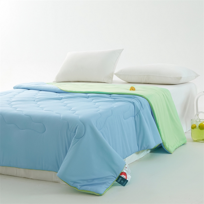 91家纺网 家纺一手货源 找家纺 古吉梦 2024新款冰激凌西瓜被夏凉被 蜜瓜绿