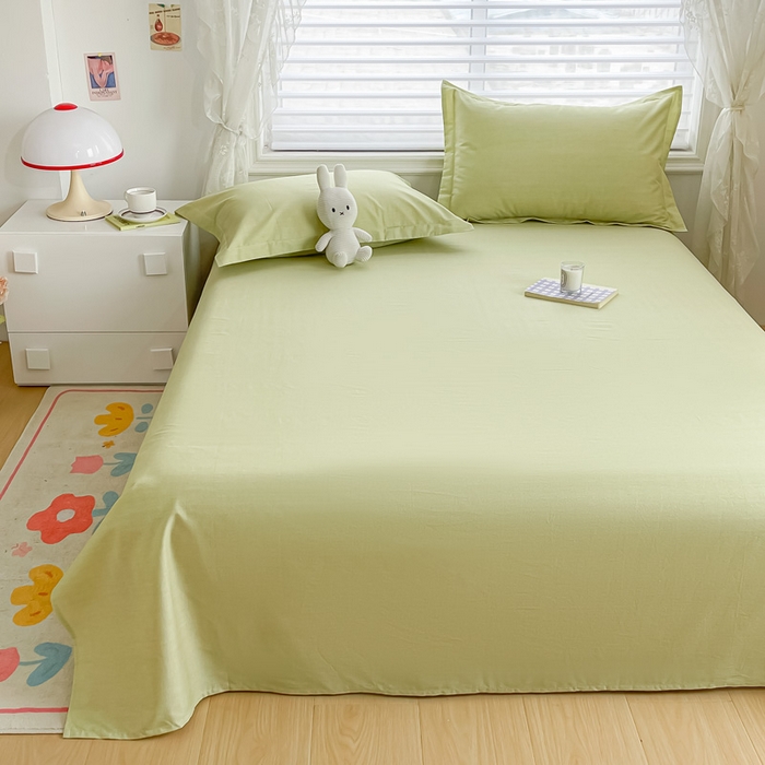 91家纺网 家纺一手货源 找家纺 金帛坊 2024新款全棉印花床单枕套三件套 春意