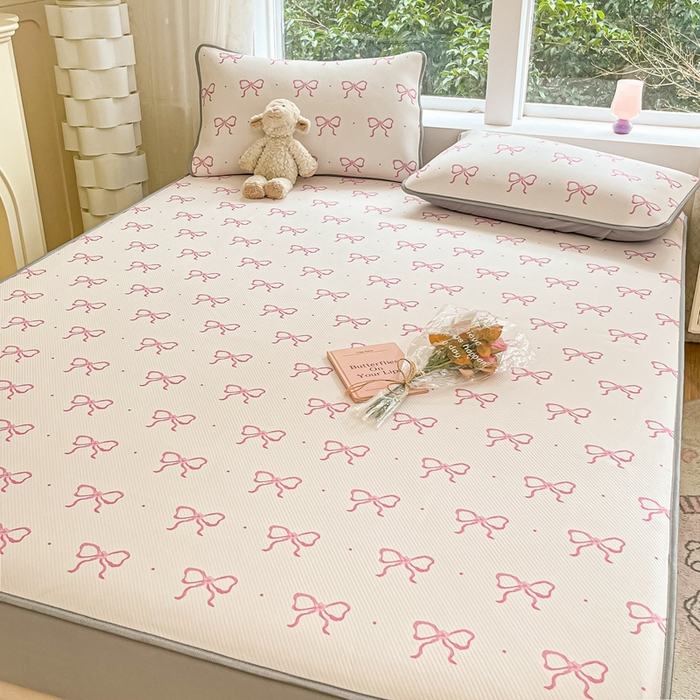 91家纺网 家纺一手货源 找家纺 星座 2025大斜纹复合冰丝凉席床笠款 蝶艺坊-床笠款