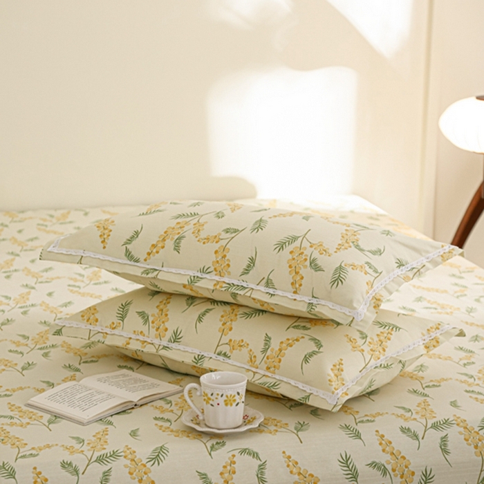 91家纺网 家纺一手货源 找家纺 萌宝老粗布毛绒玩具 2025新款原棉老粗布印花床单系列细纱帆布软凉席三枚段条花边款 大麦