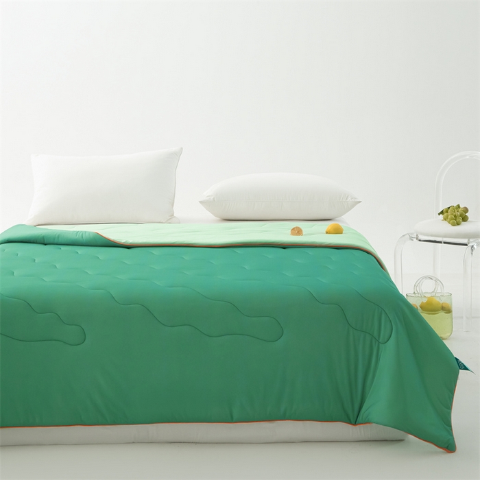 91家纺网 家纺一手货源 找家纺 古吉梦 2024新款冰激凌西瓜被夏凉被 西瓜绿