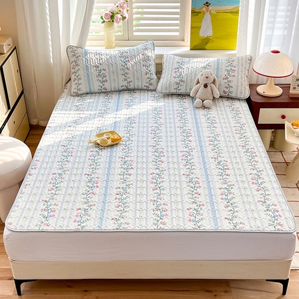 91家纺网 家纺一手货源 找家纺 （总）慕澄家纺 2024新款小版印花0.5乳胶凉席系列