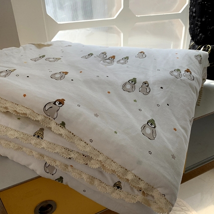 91家纺网 家纺一手货源 找家纺 （总）莱豫家纺 2024新款全棉A类针织夏被＋全棉双层纱夏被