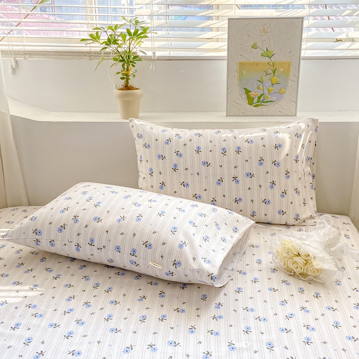 91家纺网 家纺一手货源 找家纺 卧趣家纺 2024新品全棉老粗布单品床单床笠系列-单品床单系列 半夏