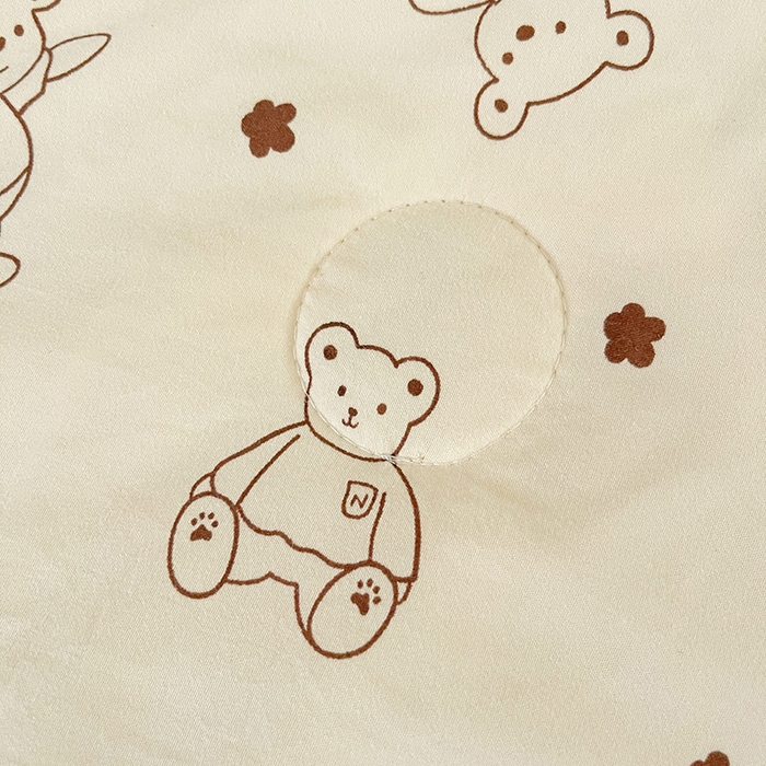 91家纺网 家纺一手货源 找家纺 创优家纺  2025新款A类皱皱纱小花边夏被 小熊院长