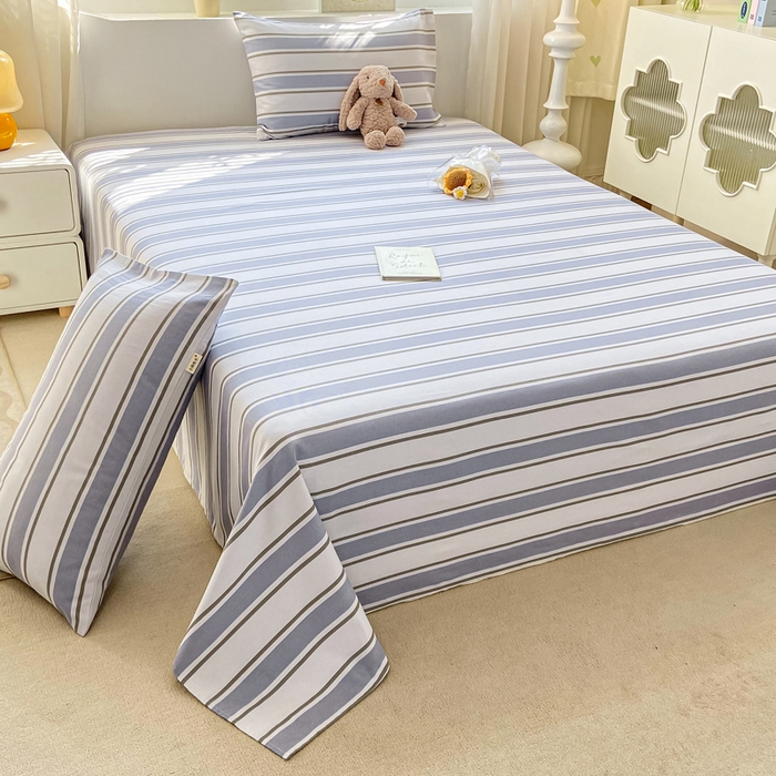 91家纺网 家纺一手货源 找家纺 卧趣家纺 2024新品全棉老粗布单品床单床笠系列-单品床单系列 乐天派