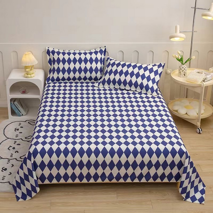 91家纺网 家纺一手货源 找家纺 馨乐家纺 2025新款亲肤舒适芦荟棉单枕套 克莱因蓝