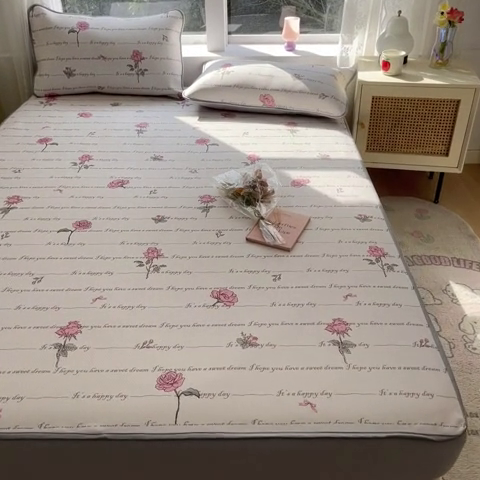 91家纺网 家纺一手货源 找家纺 星座 2025大斜纹复合冰丝凉席床笠款 佳吟小晚-床笠款