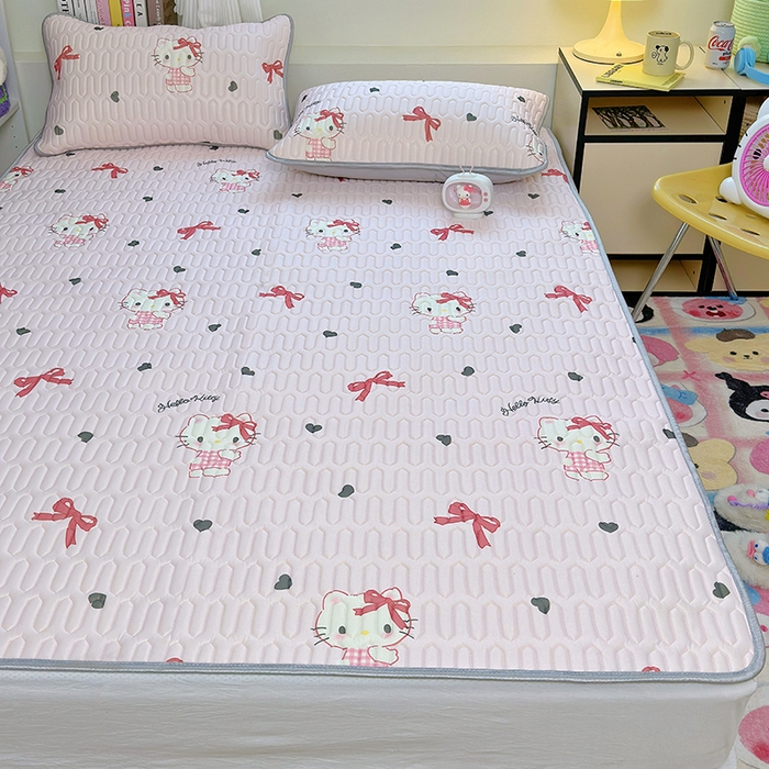 91家纺网 家纺一手货源 找家纺 （总）澳萝拉 2024新款A类凉感丝三丽鸥乳胶凉席