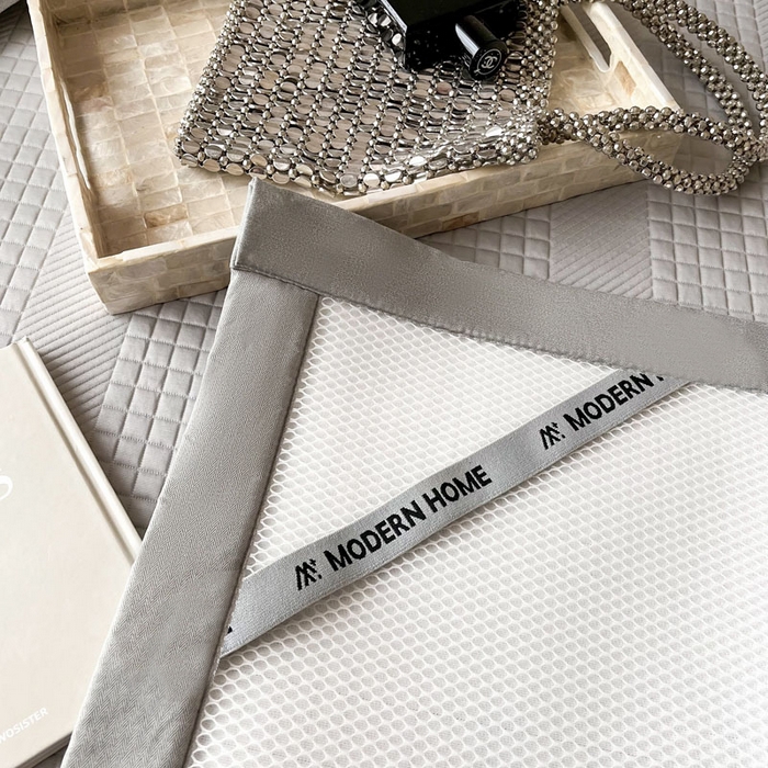 91家纺网 家纺一手货源 找家纺 全季家居 2024新款5A速冷PE简约系列凉豆豆席 格调-浅灰-床席款