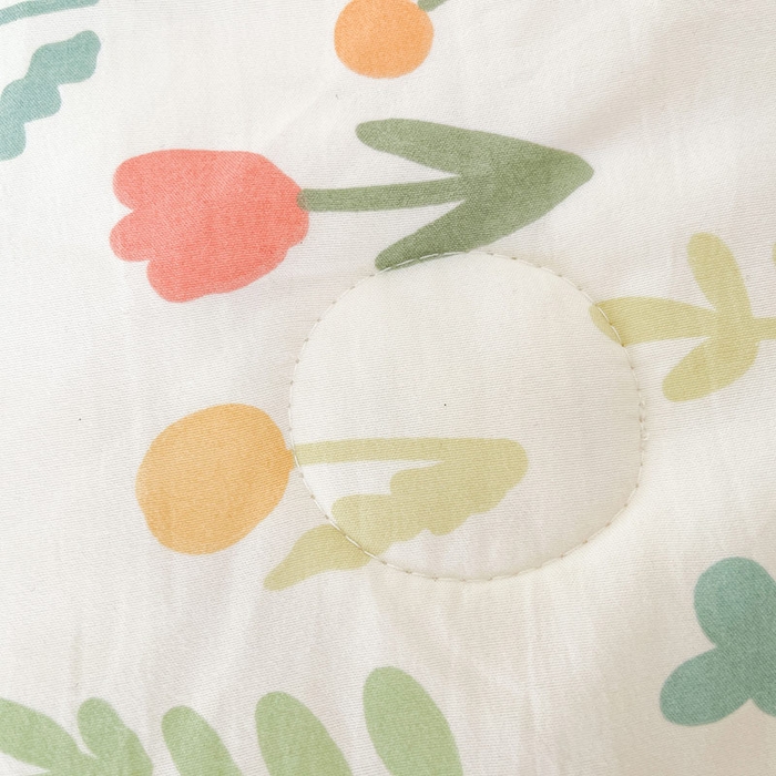 91家纺网 家纺一手货源 找家纺 创优家纺  2025新款A类皱皱纱小花边夏被 松鼠花园