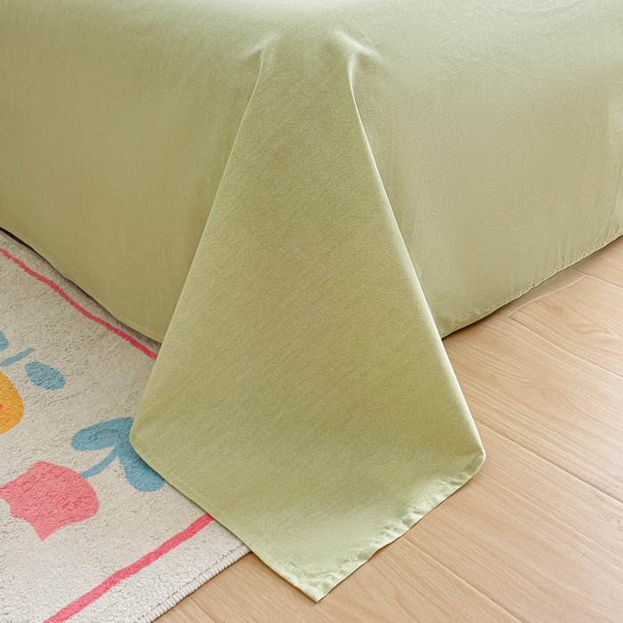 91家纺网 家纺一手货源 找家纺 金帛坊 2024新款全棉印花床单枕套三件套 春意