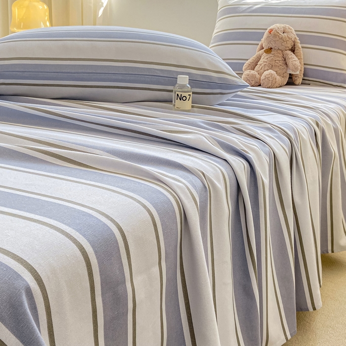 91家纺网 家纺一手货源 找家纺 卧趣家纺 2024新品全棉老粗布单品床单床笠系列-单品床单系列 乐天派