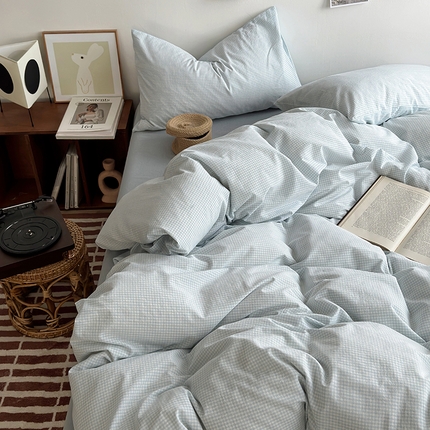 91家纺网 家纺一手货源 找家纺 （总）水洗的故事 2024新款无印良品水洗棉四件套 