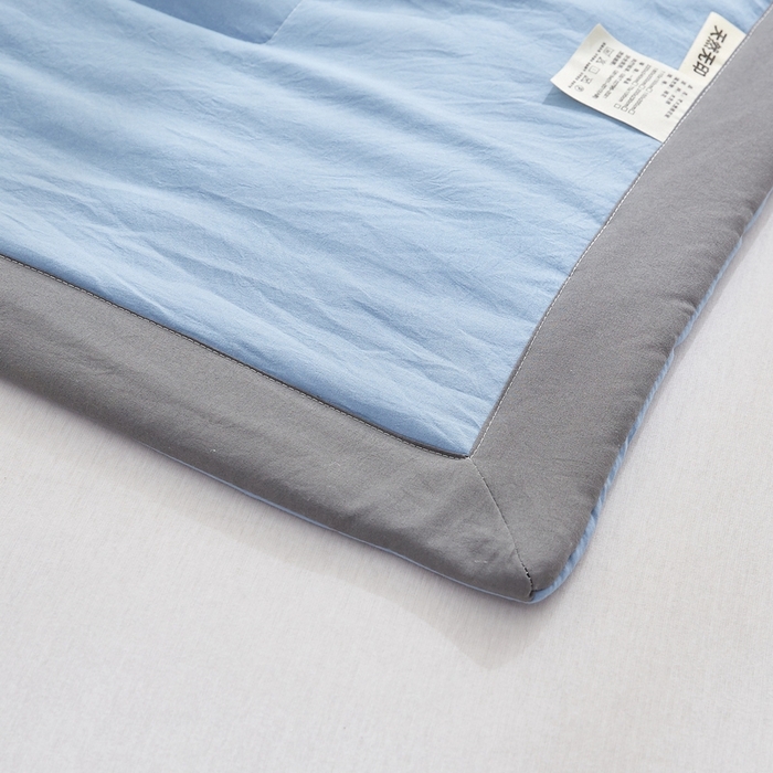 91家纺网 家纺一手货源 找家纺 （总）猎鹿人家纺 2024新款纯色水洗棉纱棉花夏被