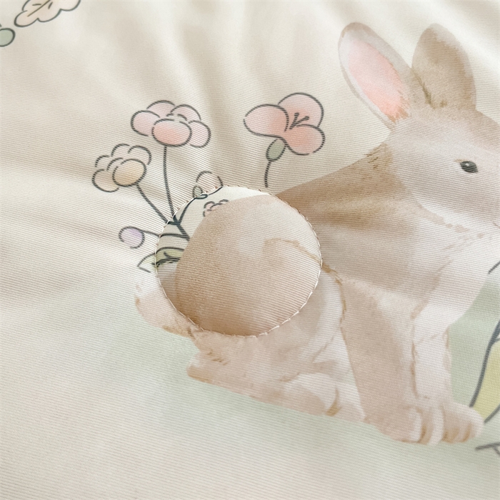 91家纺网 家纺一手货源 找家纺 古吉梦 2024新款冰激凌凉感丝夏被-小清新 凉感丝夏被-萌兮兔