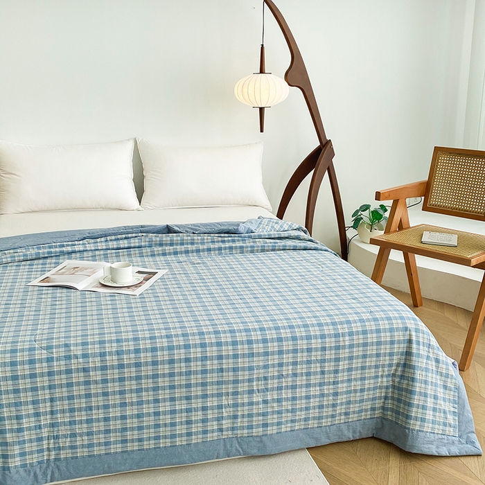 91家纺网 家纺一手货源 找家纺 青螺家纺 双面全棉色织水洗棉新疆棉花被百分百（支持质检）乔志兰