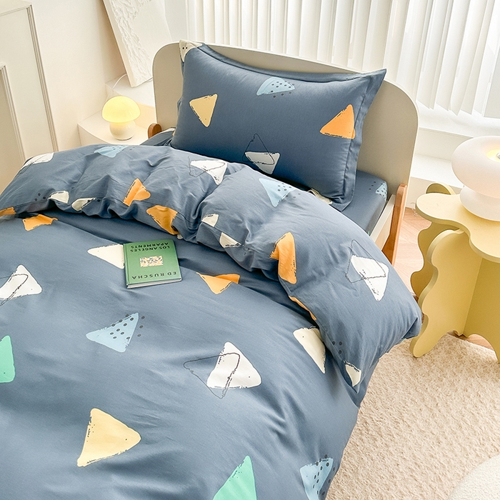 91家纺网 家纺一手货源 找家纺 凌云家纺 2025新款A类13372全棉床单款三件套四件套 酷乐时尚