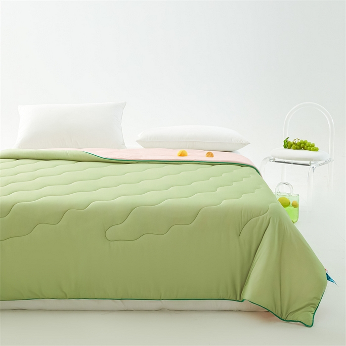 91家纺网 家纺一手货源 找家纺 古吉梦 2024新款冰激凌西瓜被夏凉被 蜜瓜粉