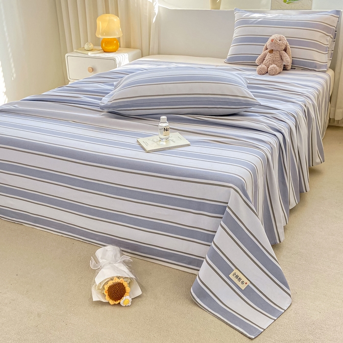 91家纺网 家纺一手货源 找家纺 卧趣家纺 2024新品全棉老粗布单品床单床笠系列-单品床单系列 乐天派