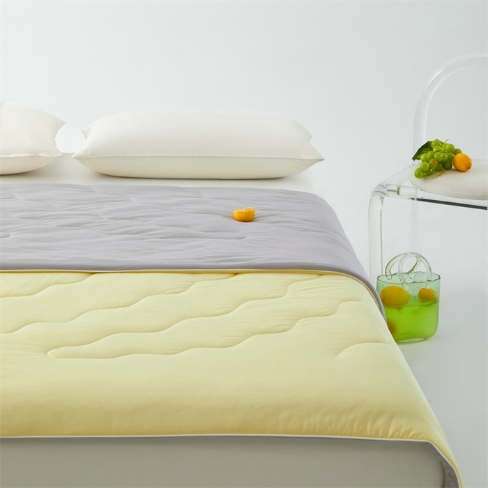 91家纺网 家纺一手货源 找家纺 古吉梦 2024新款冰激凌西瓜被夏凉被 柠檬黄