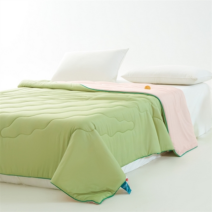 91家纺网 家纺一手货源 找家纺 古吉梦 2024新款冰激凌西瓜被夏凉被 蜜瓜粉