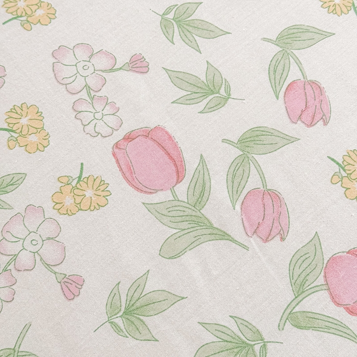 91家纺网 家纺一手货源 找家纺 金帛坊 2024新款全棉印花床单枕套三件套 米莱