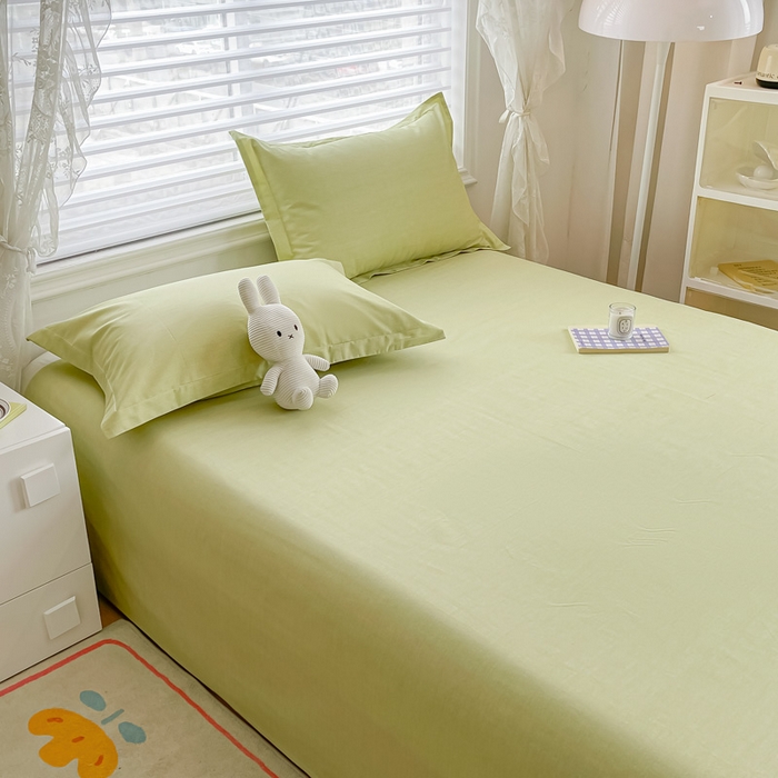 91家纺网 家纺一手货源 找家纺 金帛坊 2024新款全棉印花床单枕套三件套 春意