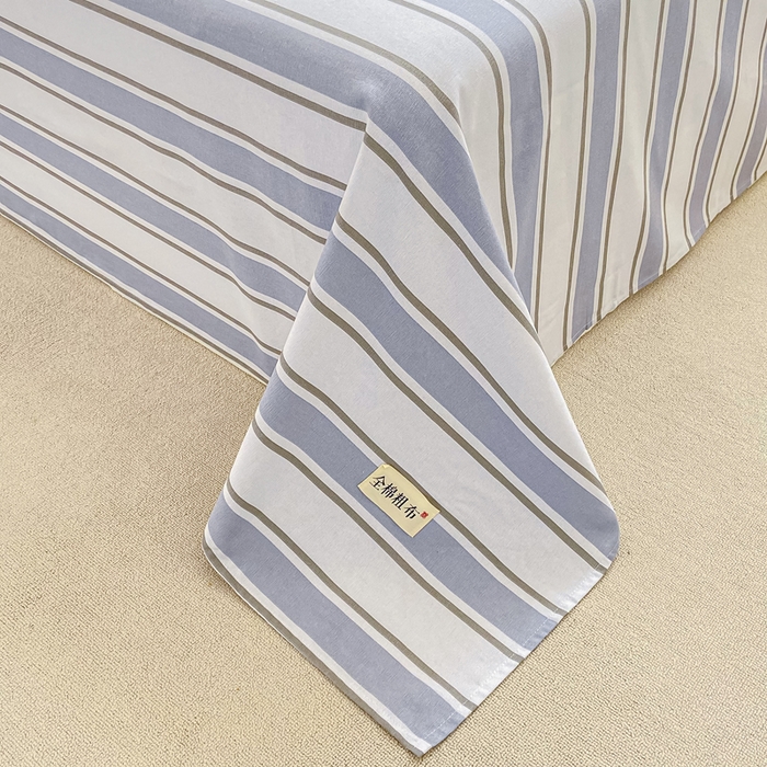 91家纺网 家纺一手货源 找家纺 卧趣家纺 2024新品全棉老粗布单品床单床笠系列-单品床单系列 乐天派