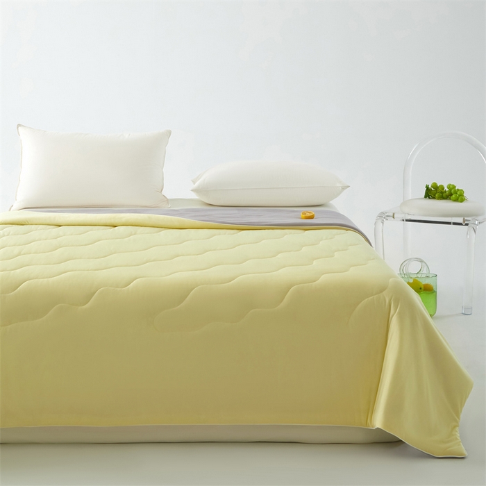 91家纺网 家纺一手货源 找家纺 古吉梦 2024新款冰激凌西瓜被夏凉被 柠檬黄