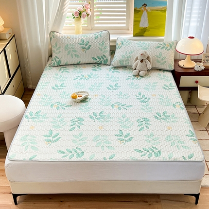 91家纺网 家纺一手货源 找家纺 （总）慕澄家纺 2024新款小版印花0.5乳胶凉席系列