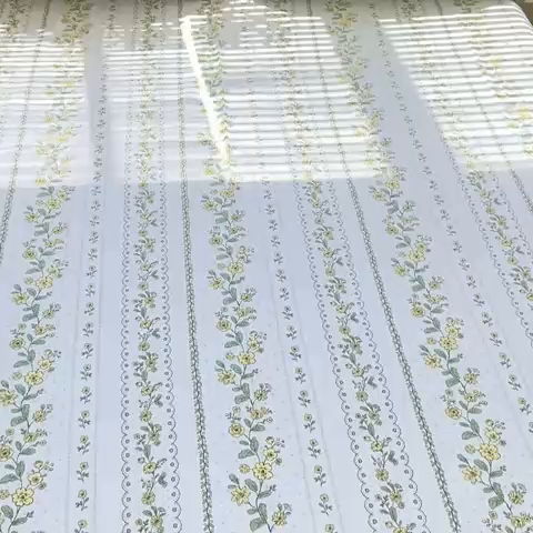 91家纺网 家纺一手货源 找家纺 卧趣家纺 2024新品全棉老粗布单品床单床笠系列-单品床单系列 伊甸园