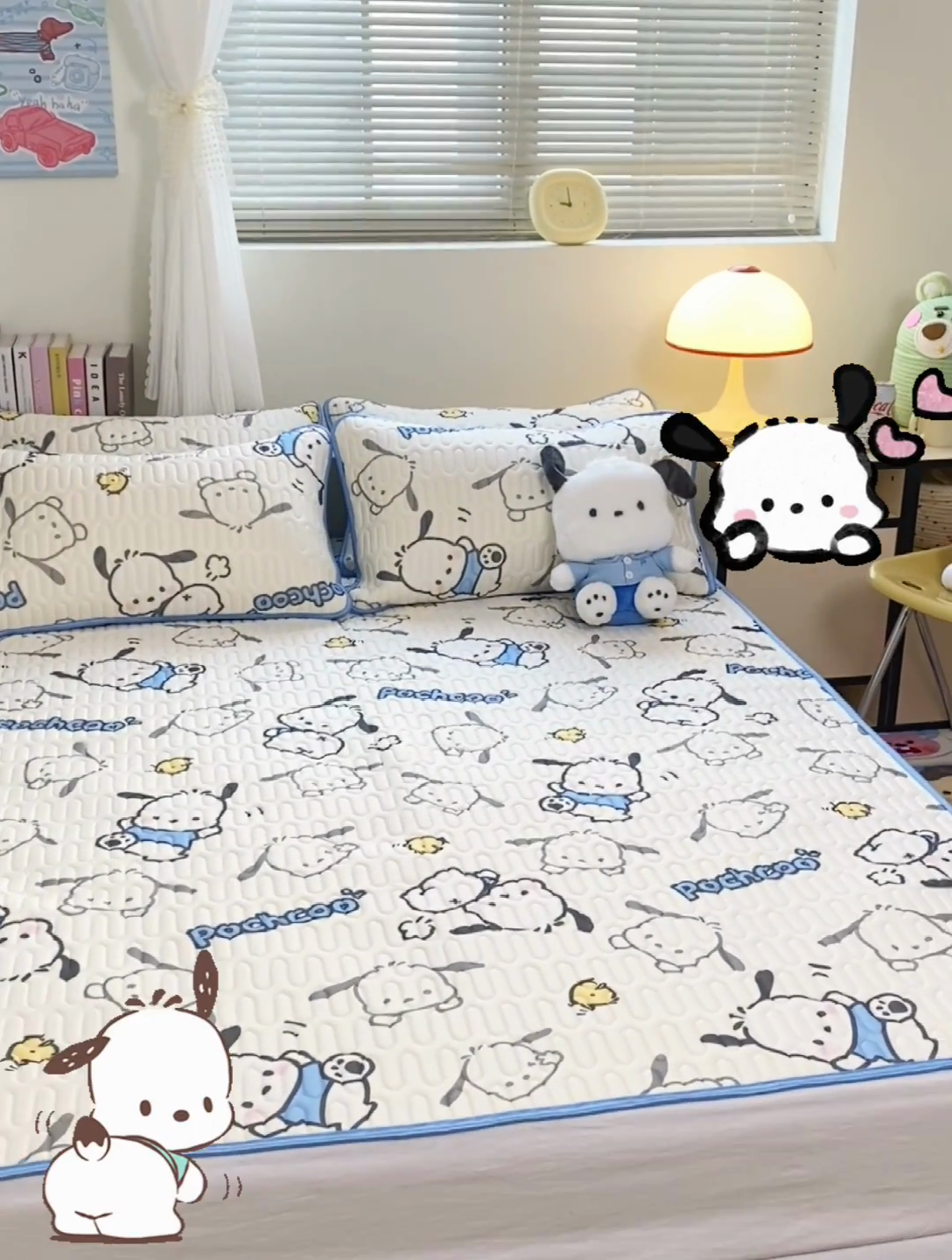 91家纺网 家纺一手货源 找家纺 澳萝拉 2024新款A类凉感丝三丽鸥乳胶凉席 幻影小帕