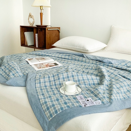 青螺家纺 双面全棉色织水洗棉新疆棉花被百分百（支持质检）乔志兰