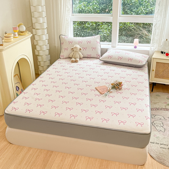 91家纺网 家纺一手货源 找家纺 星座 2025大斜纹复合冰丝凉席床笠款 蝶艺坊-床笠款