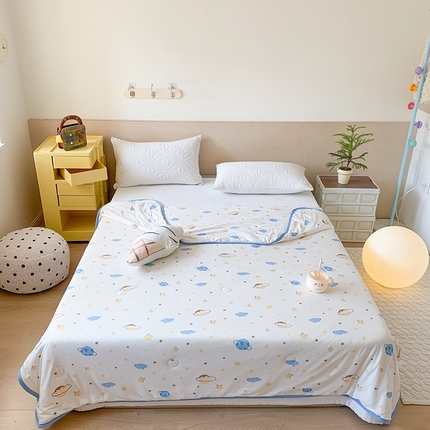 91家纺网 家纺一手货源 找家纺 TT.one 塔塔家居 2025新款针织棉大豆纤维夏被 星球