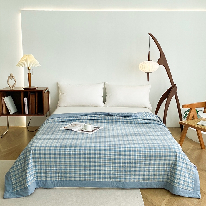 91家纺网 家纺一手货源 找家纺 青螺家纺 双面全棉色织水洗棉新疆棉花被百分百（支持质检）乔志兰