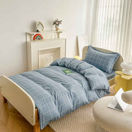 91家纺网 家纺一手货源 找家纺 凌云家纺 2025新款A类13372印花全棉被套  未来之星