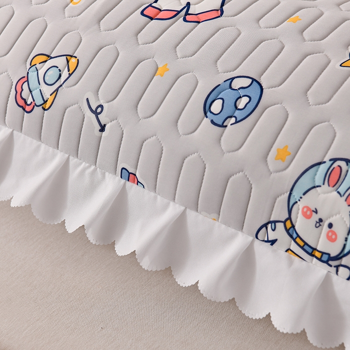 91家纺网 家纺一手货源 找家纺 艾兜坊 2024新款凉感丝枕双人款 机器熊