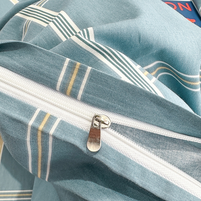 91家纺网 家纺一手货源 找家纺 凌云家纺 2025新款A类13372全棉床单款三件套四件套 绅士蓝