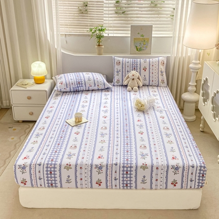 2024新品全棉老粗布单品床笠系列 童趣