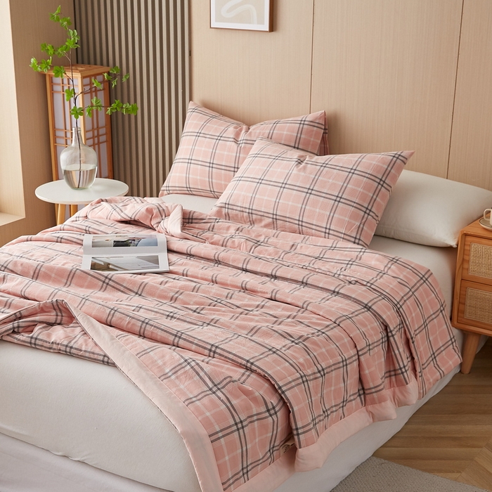 91家纺网 家纺一手货源 找家纺 （总）猎鹿人家纺 2024新款水洗棉棉花夏被