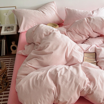 91家纺网 家纺一手货源 找家纺 （总）水洗的故事 2024新款无印良品水洗棉四件套 