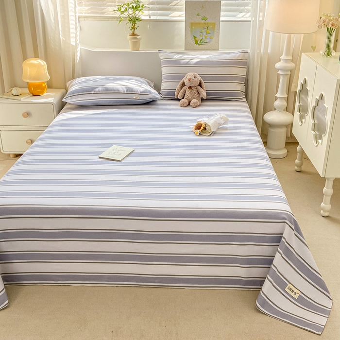 91家纺网 家纺一手货源 找家纺 卧趣家纺 2024新品全棉老粗布单品床单床笠系列-单品床单系列 乐天派