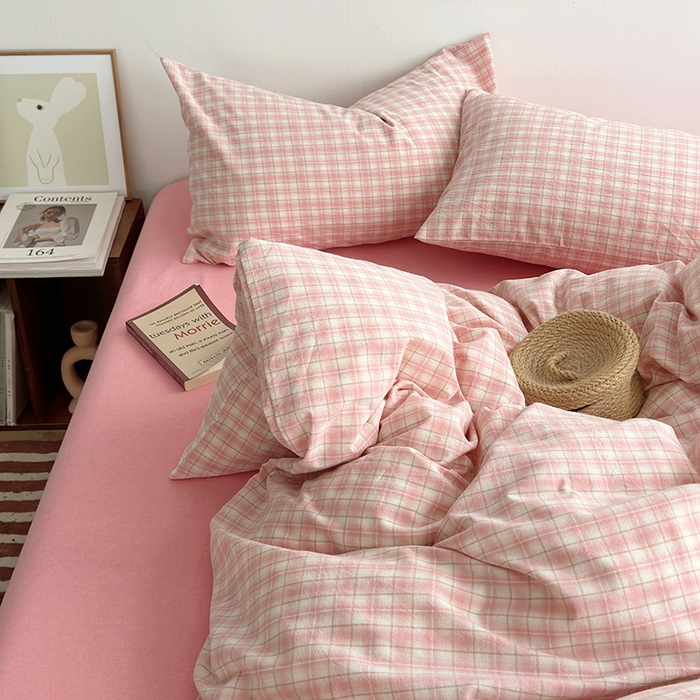 91家纺网 家纺一手货源 找家纺 （总）水洗的故事 2024新款无印良品水洗棉四件套 