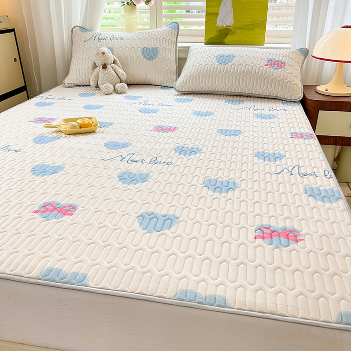 91家纺网 家纺一手货源 找家纺 慕澄家纺 2024新款小版印花0.5乳胶凉席系列 心情