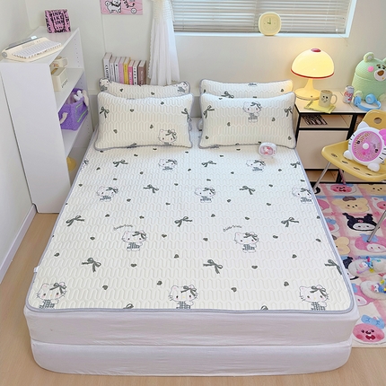 91家纺网 家纺一手货源 找家纺 （总）澳萝拉 2024新款A类凉感丝三丽鸥乳胶凉席