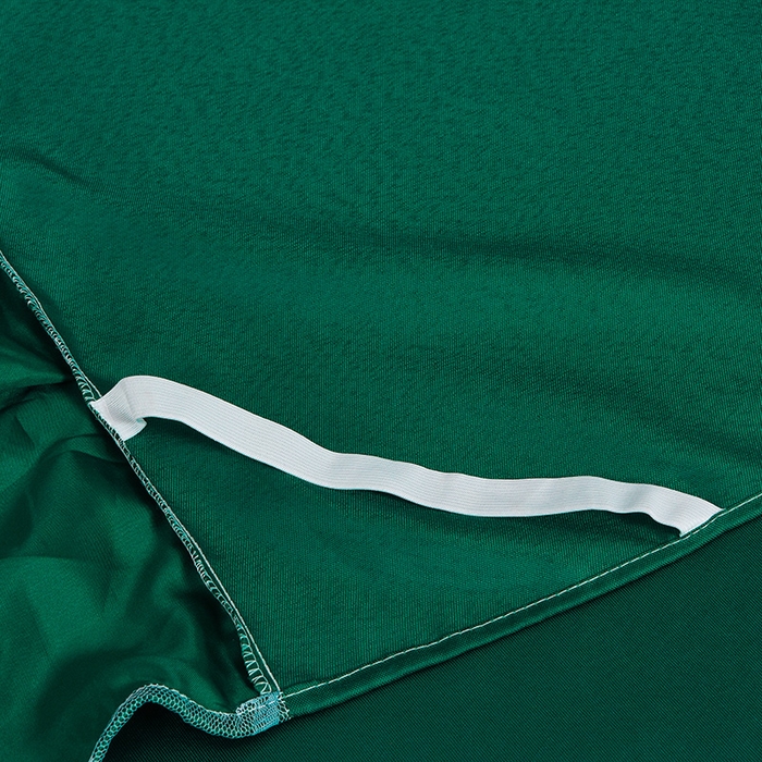 91家纺网 家纺一手货源 找家纺 艾裙海  2025新款纯色床裙款冰丝凉席 深情绿