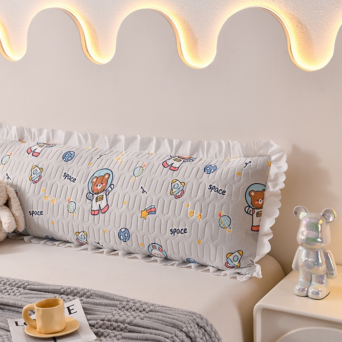 91家纺网 家纺一手货源 找家纺 艾兜坊 2024新款凉感丝枕双人款 机器熊